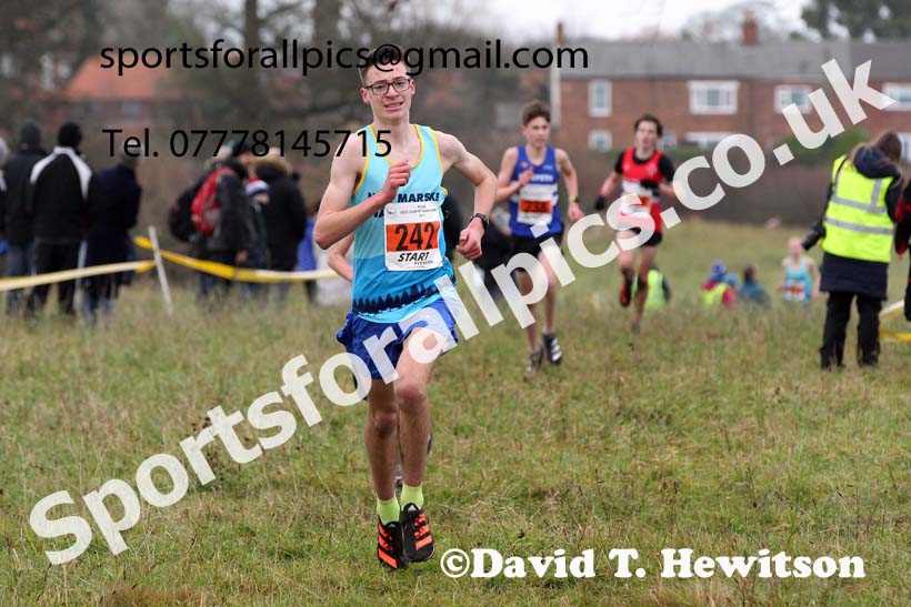 Boys under-15s, 2021 North Eastern Cross Country Championships, Sedgefield. Photo: David T. Hewitson/Sports for All Pics